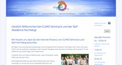 Desktop Screenshot of claro-seminare.de