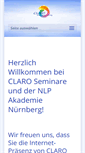 Mobile Screenshot of claro-seminare.de