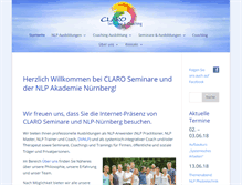 Tablet Screenshot of claro-seminare.de